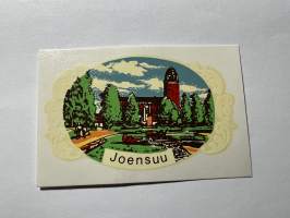 Joensuu -siirtokuva / vesisiirtokuva / dekaali -1960-luvun matkamuisto