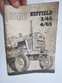 Nuffield - BMC Nuffield 3/45 - 4/65 traktori -käyttöohjekirja