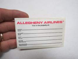Allegheny Airlines -tarra