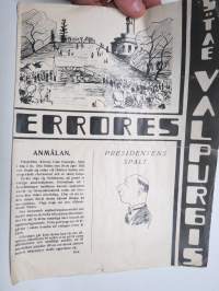 Errores 1935 - Sancta Valpurgis  - Åbo Akademis Studentkår -första maj publikation