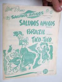 Walt Disneyn Saludos Amigos, Brazil, Tico-Tico - foxtrot & rumba -nuotit (yhteen kappaleeseen)