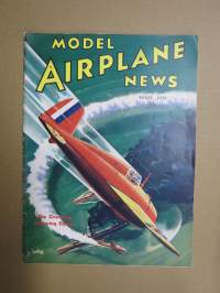Model Airplane News 1938 April, kansikuvitus Josef Kotula