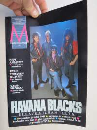 Musiikkiuutiset  1988 nr 1, Havana Blacks, Pepe Ahlsqvist, Pekka Toivanen Quartet, Vanha musiikki - antiikin ääniä Suomessa, Bluesshakers, ym.
