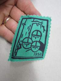 Partiomerkki 1958 -kangasmerkki