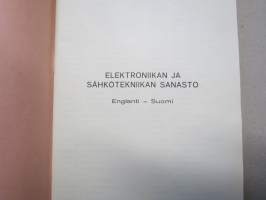 Elektroniikan ja sähkötekniikan sanasto - Englanti-Suomi