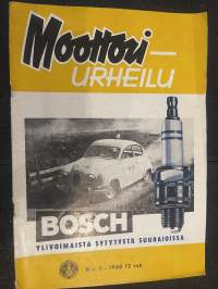 Moottoriurheilu 1960 nr 9 - Moottoriajoneuvojen maailman ja Suomen  historia, Ariel - Arrow ajovuorossa, Motocrossissa PM-kilpa -61, ym.