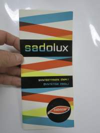 Sadolux synteettinen emali - Syntetisk emalj, Sadolin -värikartta / färgkarta