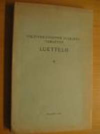 Valtioneuvoston julkaisuvaraston luettelo 1926