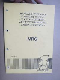 Cagiva Mito Workshop Manual, monikielinen korjaamo-ohjekirja