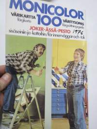 Tikkurila Monicolor 100 Joker, Ässä, Pesto 1976 -värikartta