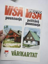 Teknos puunsuojat Visa - Visa-Peitto 1980 -värikartta