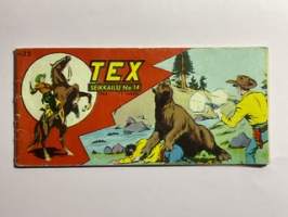 Tex seikkailu 1963 nr 14 Outo tiedonanto (11. vuosikerta) -sarjakuva / comics