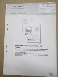 Volvo FL7, FL10 RHD TSP23634 - Supplement to Wiring Diagram, 