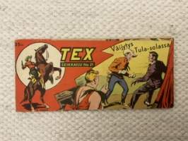Tex seikkailu 1956 nr 21 Väijytys Tula-solassa (4. vuosikerta) -sarjakuva / comics