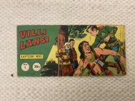 Villi Länsi 1961 nr 1 Kapteeni Miki Fort Coulver vaarassa -comics