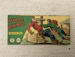 Villi Länsi 1962 nr 24 Kapteeni Miki Revolverimies -comics