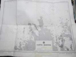 Carta Marina Harjoitusmerikartta - Övningssjökort 1001 v. 1960, harjoituskäyttöön tehty kuvitteellinen merikortti, jonka nimistössä käytetty 
