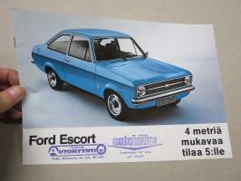 Ford Escort 1977 - 4 metriä mukavaa tilaa 5:lle -myyntiesite