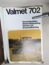 Valmet 702, TC 5033 -varaosaluettelo - Reservdelskatalog, Spare parts list - Ersatzteilkatalog
