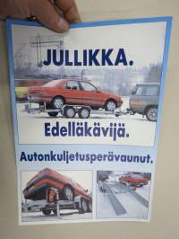 Jullikka autonkuljetusperävaunu -myyntiesite / sales brochure