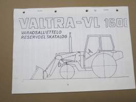 Valtra VL 1600 Varaosaluettelo - Reservdelskatalog