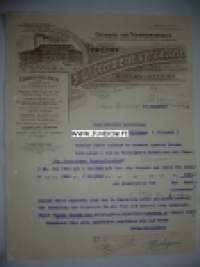 Gerberei und Treibriemenfabrik Dison Verviers 12.12.1922 -asiakirja