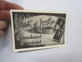 Suomalaiset Suurajajat (surmanajajat) sisarukset Jokilampi - Anna-Liisa & Väinö -muistokortti