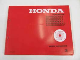 Honda Generator EM4500XK1, EG4500XK1, EM5000XK1, EG5000XK1, EM4500SXK1, EM5000SXK1 Parts catalogue 3   -varaosaluettelo