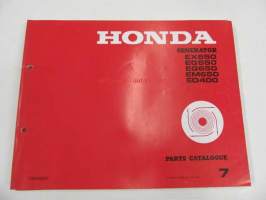 Honda Generator EX650, EG550, EG650, EM650, ED400  Parts catalogue 7  -varaosaluettelo