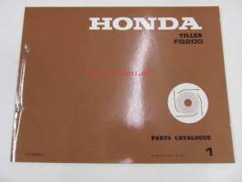 Honda Tiller FG200  Parts catalogue 1 -varaosaluettelo