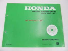 Honda General purpose engine GXV160.K1 Parts catalogue 5 -varaosaluettelo
