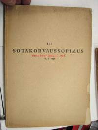 III Sotakorvaussopimus 10.7.1946