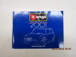 Bburago - Burago 2001 -pienoismalliautojen tuoteluettelo