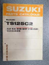 Suzuki TS125C2 (E2, E4, E15, E17, E18, E21, E24, E25 parts catalogue -varaosaluettelo