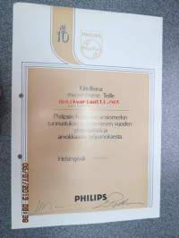 Philips / Klaus Stenroos / Hopeinen ansiomerkki -myöntökirja