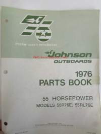 Johnson 55 hp 1976 Parts book models 55R76E, 55RL76E