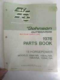 Johnson 15 hp 1976 Parts book models 15BA76R, 15BAL76R, 15BA76A, 15BAL76A