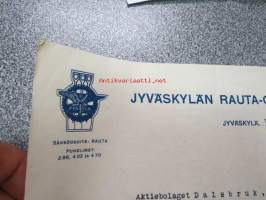Jyväskylän Rauta-Osakeyhtiö, Jyväskylä 26.5.1921 -asiakirja