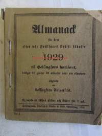 Almanck 1929 -almanakka