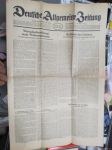 Deutsche Allgemeine Zeitung 8.7.1944, saksalainen II Maailmansodan aikainen päivälehti, sis. mm. kuvat vangituista Liittoutuneiden maihinnousujoukoista, Euroopan