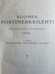 Suomen postimerkkilehti sidottu vuosikerta 1933-37 -annual volumes