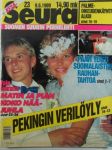 Seura 1989 nr 23, sis. mm. seur. artikkelit / kuvat / mainokset; Pekingin verilöyly, Matin ja Pian koko hääjuhla, Palme oikeudenkäynti alkoi, Paavi ylisti
