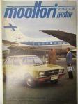 Moottori 1973 nr 2, sis. mm. seur. artikkelit / kuvat / mainokset; Euroopan katolla, Jääratakausi, uusia autoja Simca VF2 - Fiat XI/9 - Datsun Violet, Rattijuoppo