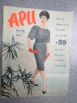 Apu 1959 nr 10, 7.3.1959, sis. mm. seur. artikkelit / kuvat / mainokset; Kevään ja kesän -59 muotikatsaus, Palkintoauton luovutus - rouva Sigrid Nurmi,