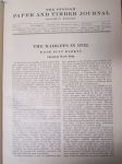Finnish Paper and Timber Journal 1933 kuukausi raportit -sidottu vuosikerta