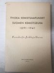 Finska kemistsamfundet - Suomen kemistiseura 1891-1941 - Festskrift-Juhlajulkaisu