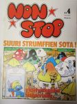 Non Stop 1977 nr 4 - Niilo Pielinen, Tintti, Gorto Maltese, Veikko ja Tette ja Jykke, Piko ja Fantasio, Strumffaattori, Johannes ja Pirkale, Vili & Bill.