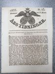 Åbo Tidningar 1833 nr 25, Onsdagen den 27 Martii (27.3.1933) - ruotsinkielinen lehti, sis. mm. artikkelit höyrytekniikasta, Ranskalainen