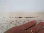 Telefunken Kavalier L 3291 Reiseempfänger Prinzip Schaltbild mit Strom- und Spannungswerten -piirikaavio