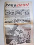 Koneviesti 1971 nr 9, sis. mm. seur. artikkelit / kuvat / mainokset; Arska-kuivuri, Uudet Fiat traktorit takavetomalli Fiat 250 - neliveto Fiat 450 -